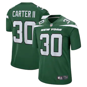 mens nike michael carter ii gotham green new york jets game